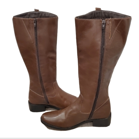 NEW Catherine Malandrino Brown Knee High Boots - Picture 2 of 6